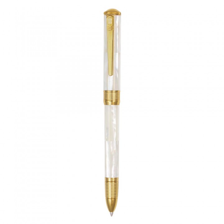 Northern Australia White Pearl Signature Pen - Titanium Gold Plated -Champion Wave